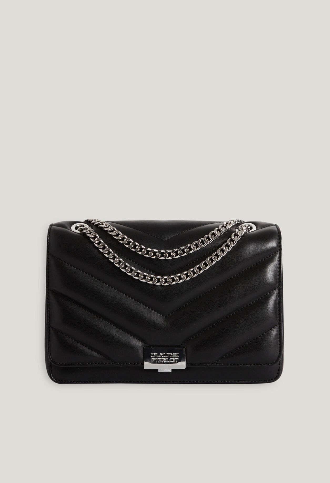 Bolso Angeli de cuero en zigzag
