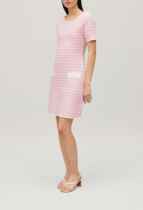 Vestido de punto de dos colores