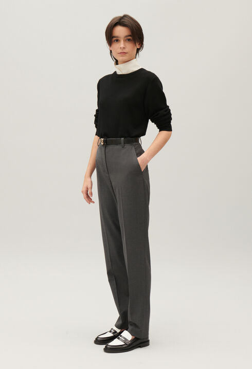 Pantalón sastre gris chiné
