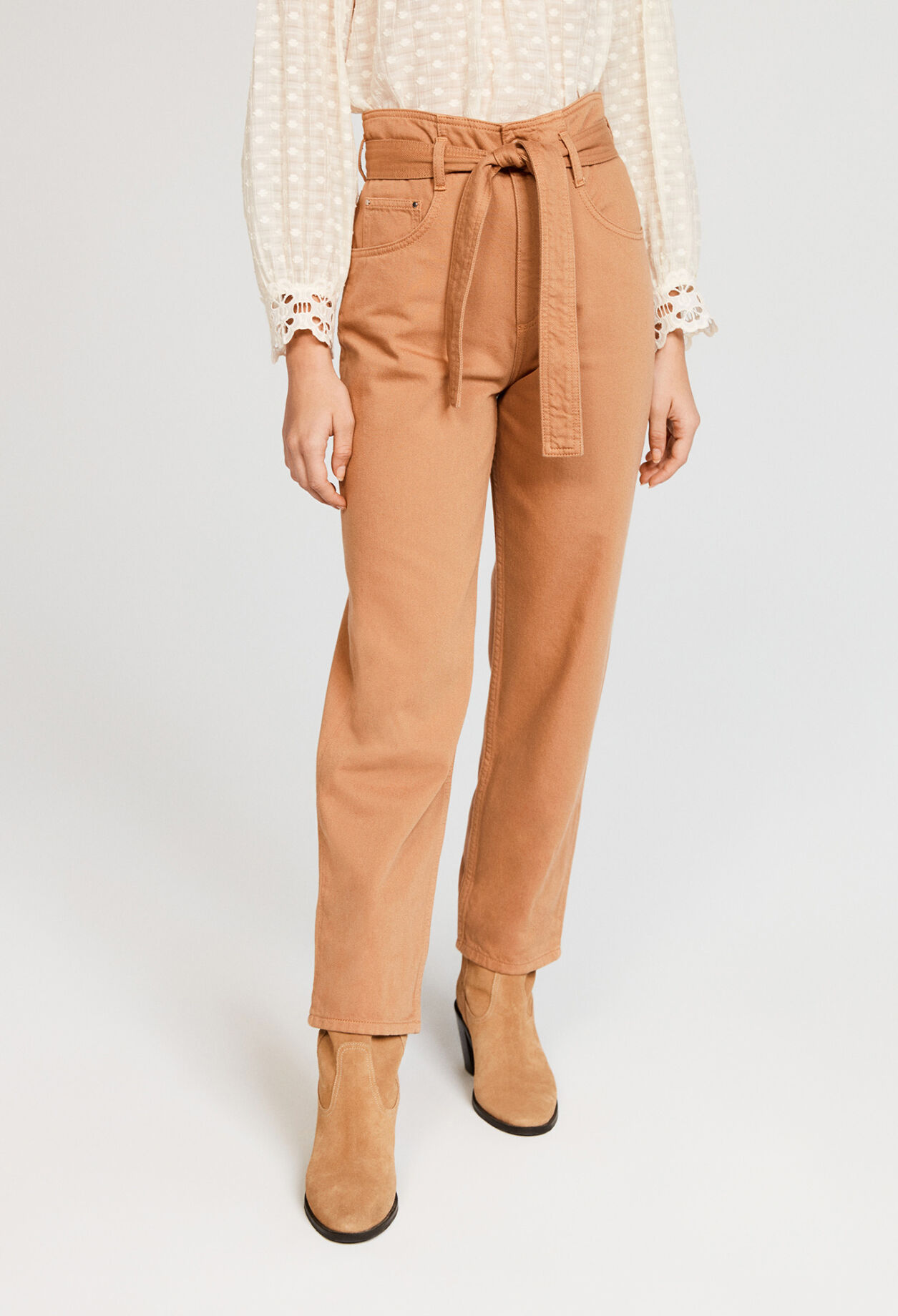 Pantalón carrot de algodón bio