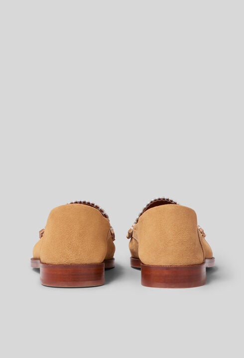 Bailarinas de ante con costuras