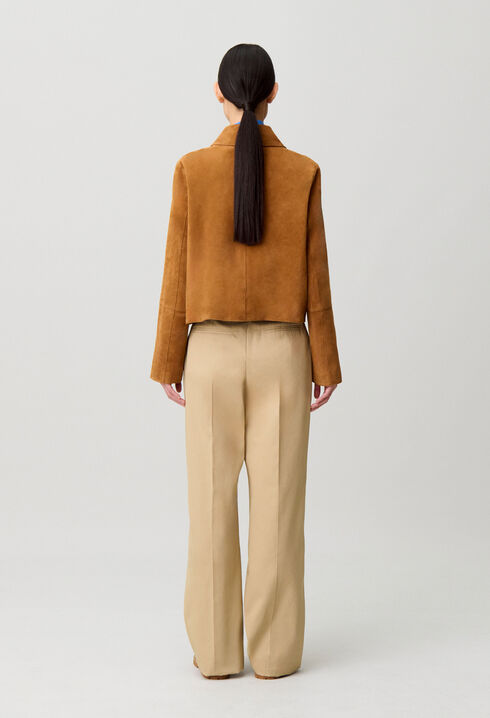 Chaqueta de ante