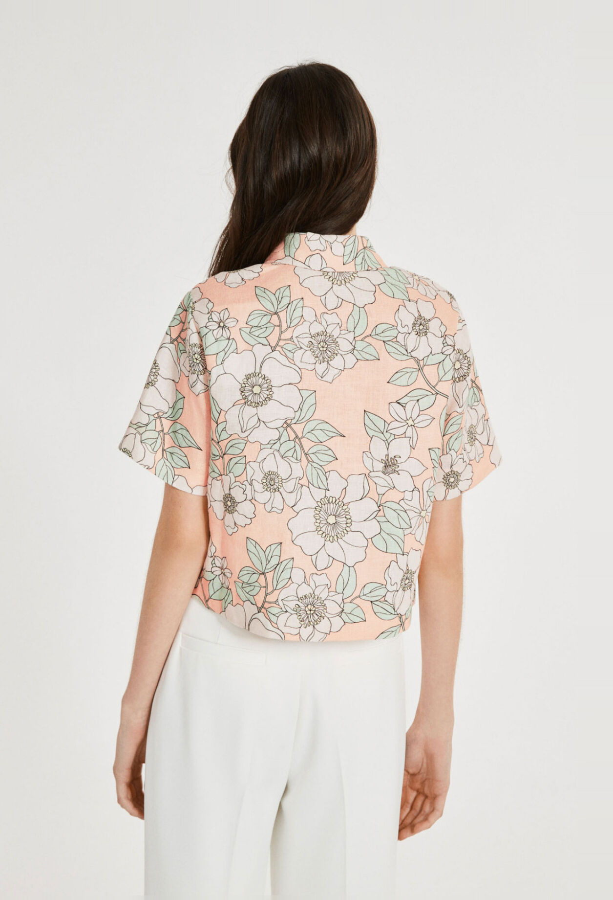 Camisa de manga corta estampada