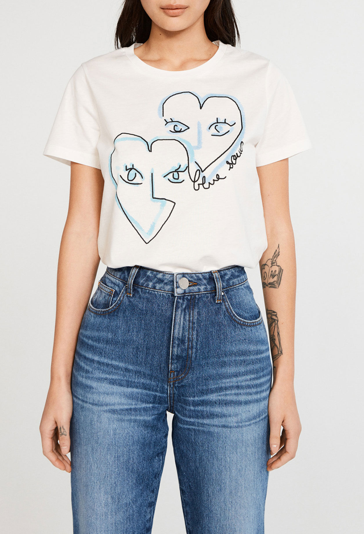 Camiseta serigrafiada de algodón bio