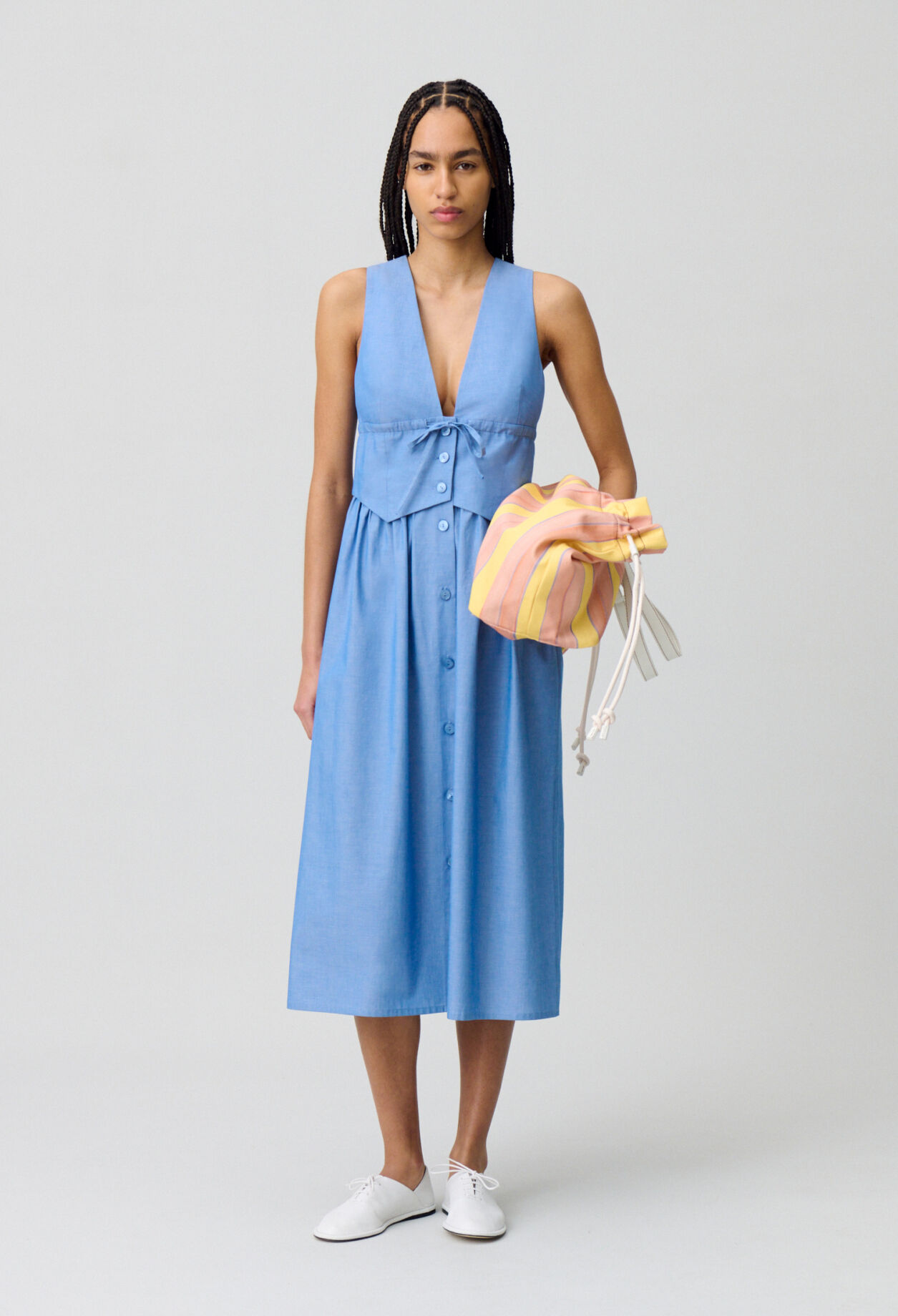 Vestido blazer largo