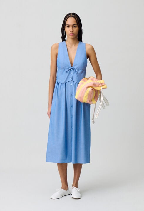 Vestido blazer largo