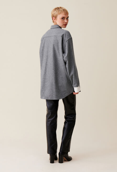Sobrecamisa oversize gris