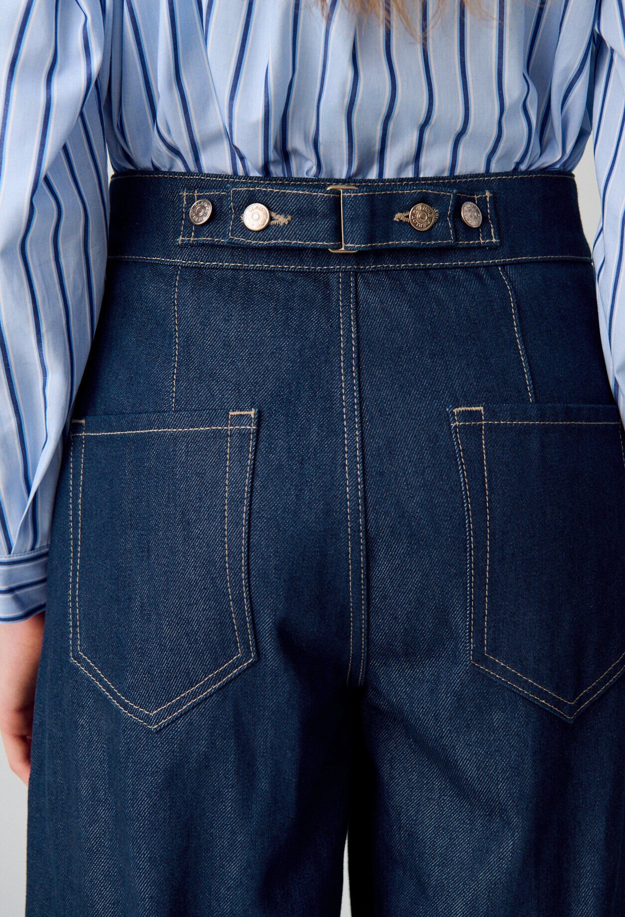 Vaquero de denim índigo recto