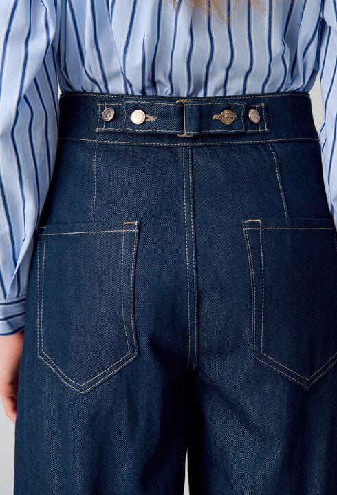 Vaquero de denim índigo recto