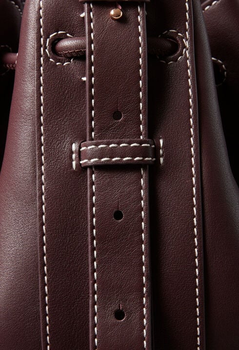 Bolso saco grande de cuero