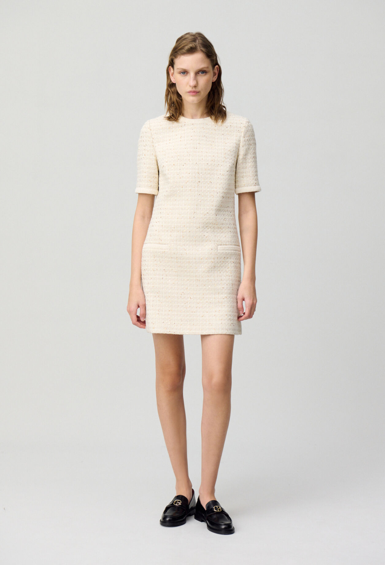 Vestido corto de tweed