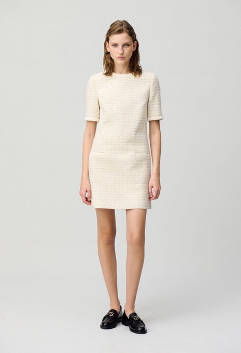 Vestido corto de tweed