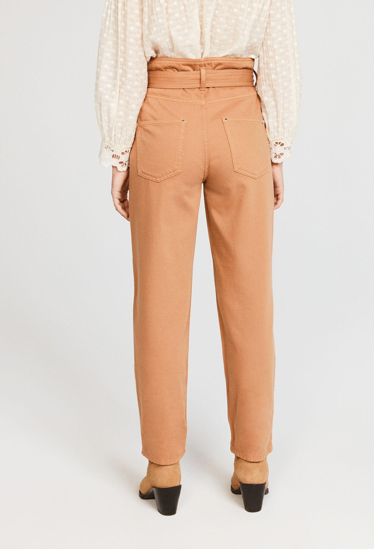 Pantalón carrot de algodón bio