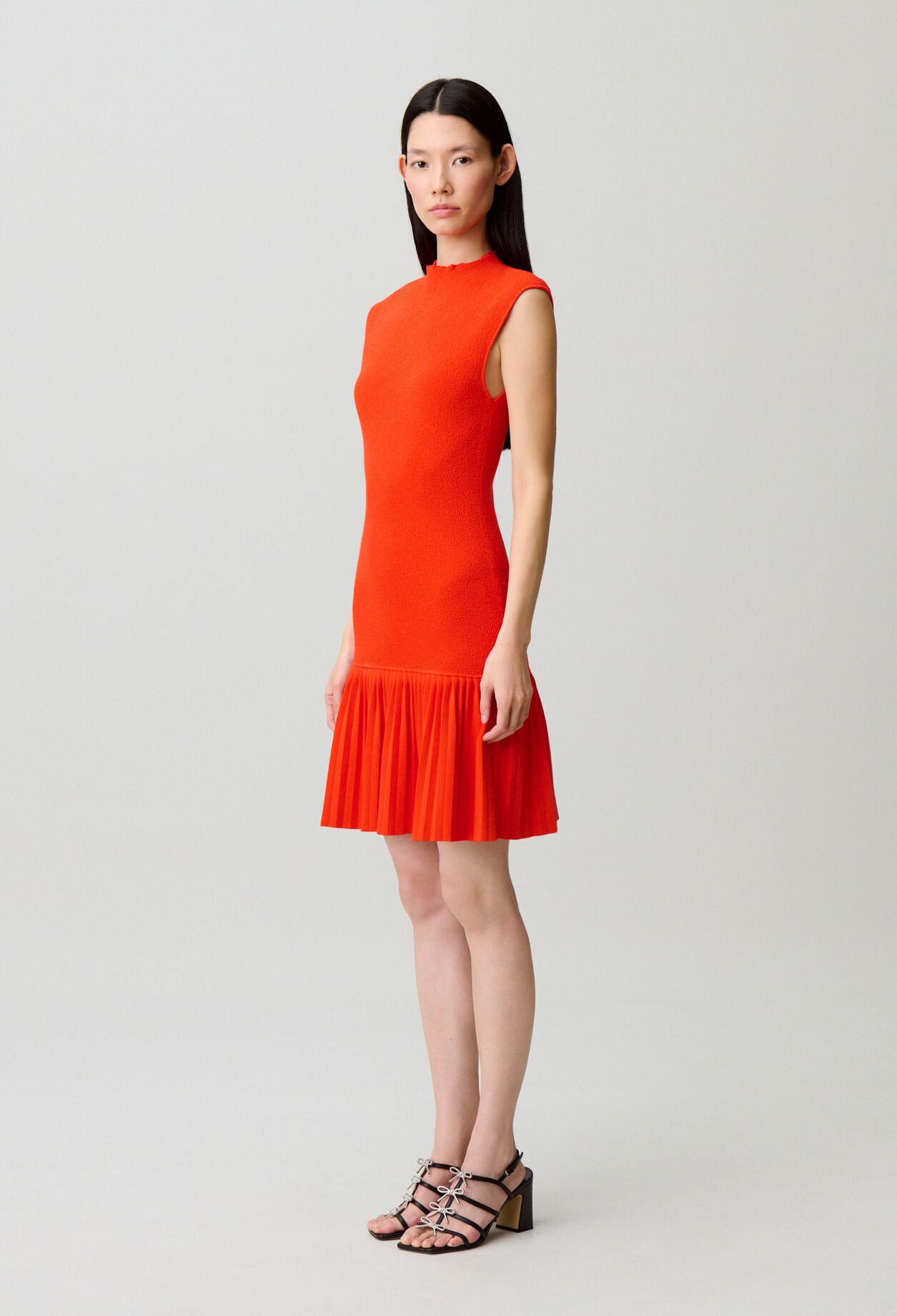 Vestido de punto plisado