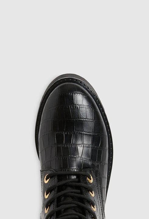 Botas altas con cordones