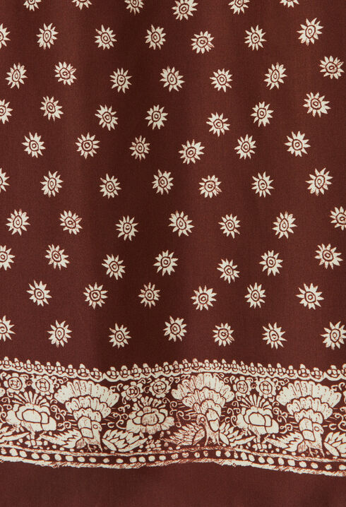 Falda estampada fluida