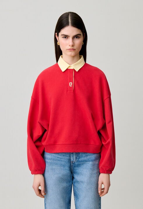 Sudadera oversize de algod&oacute;n