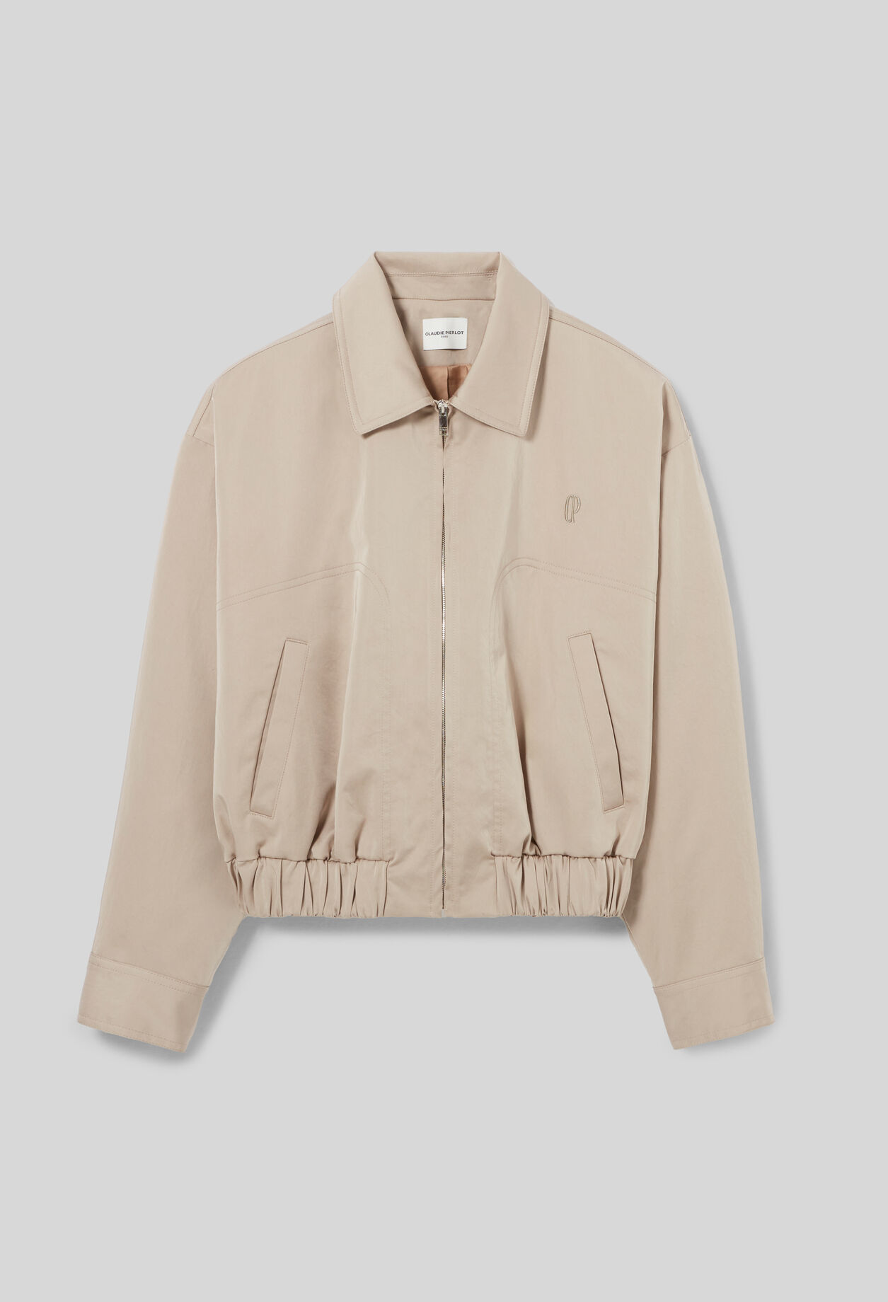 Chaqueta oversize con cremallera