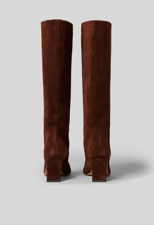 Botas de tacón de ante