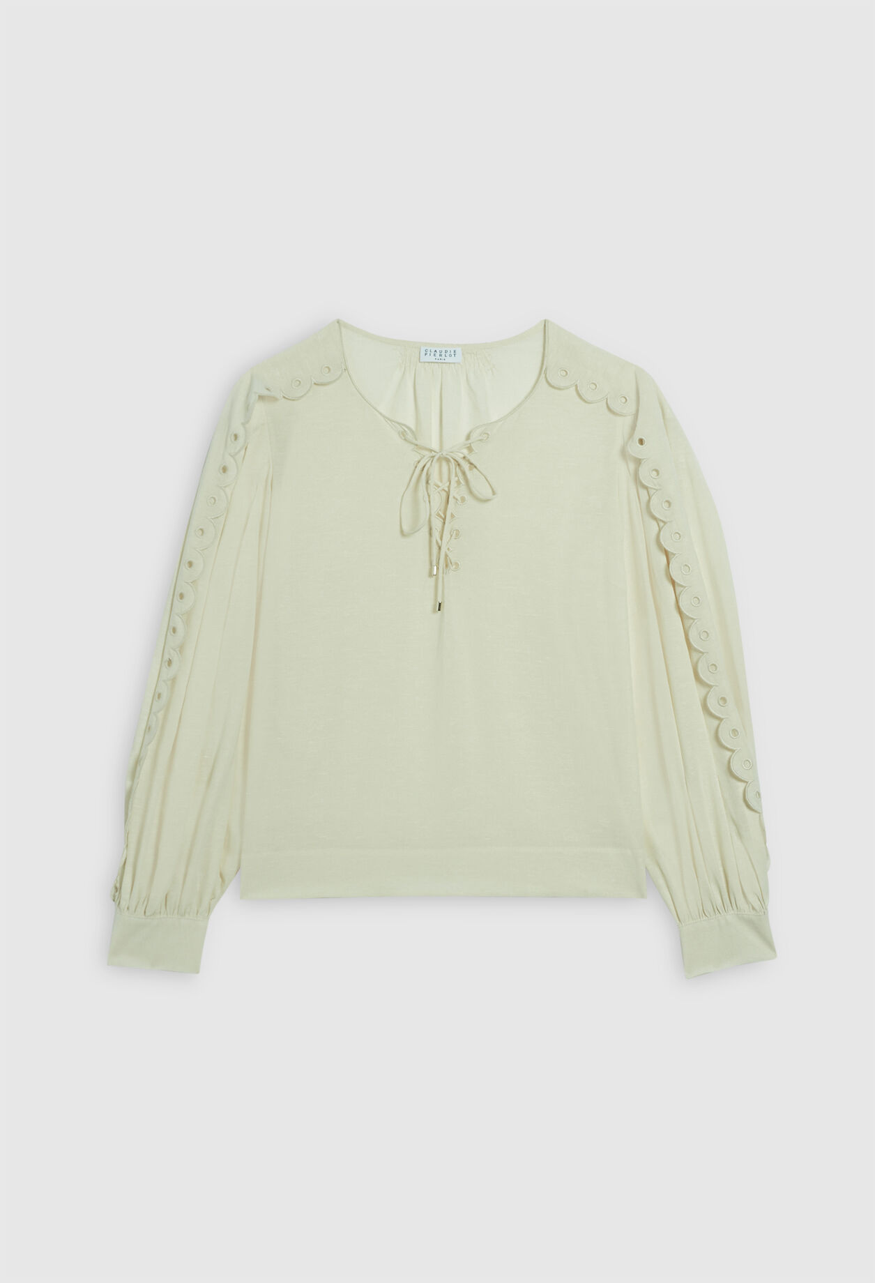 Blusa acampanada de algodón bio