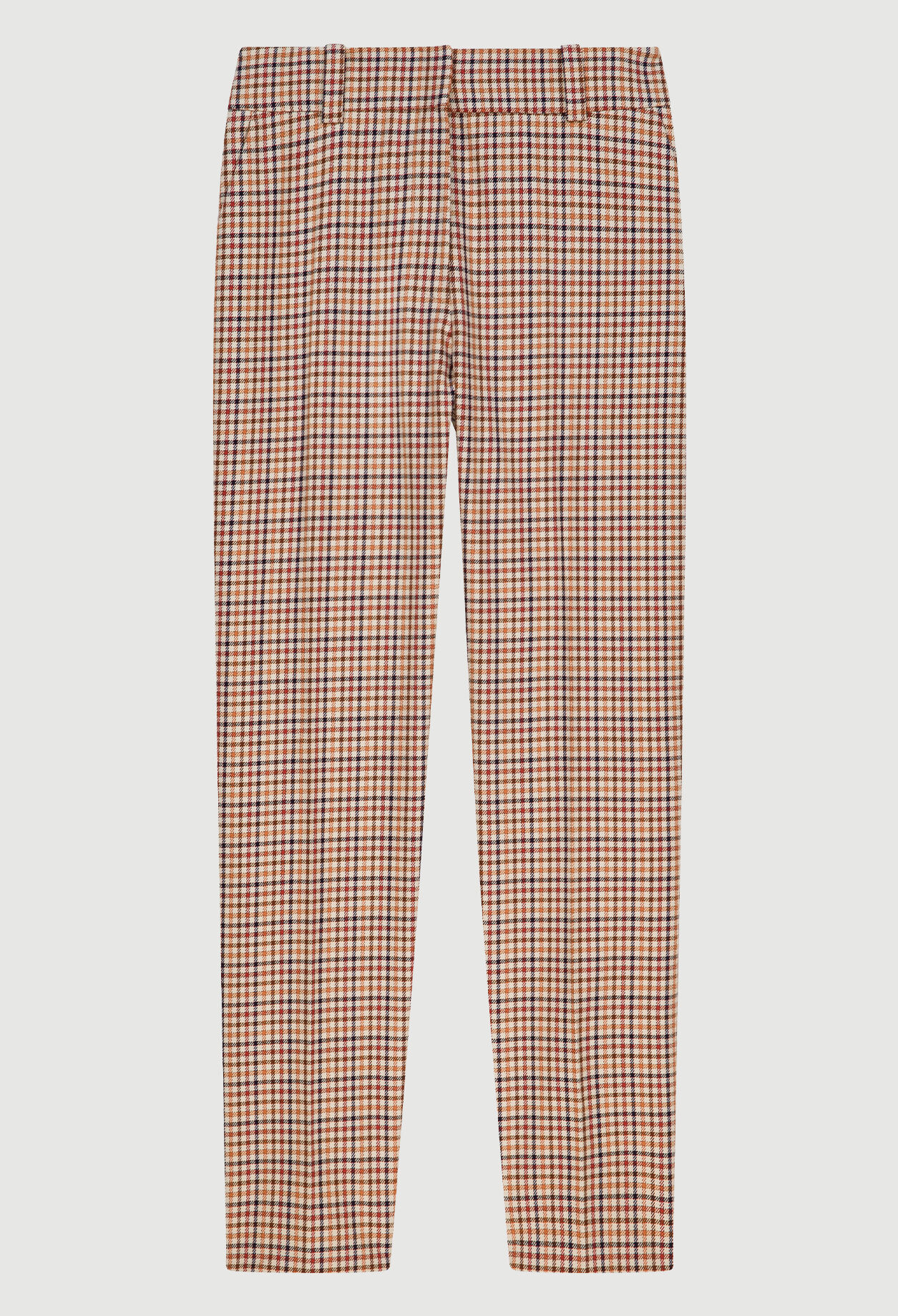 Pantalón recto de cuadros