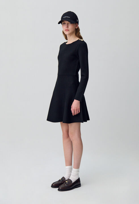 Vestido de punto estilo skater