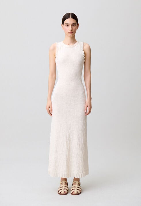 Vestido largo de punto