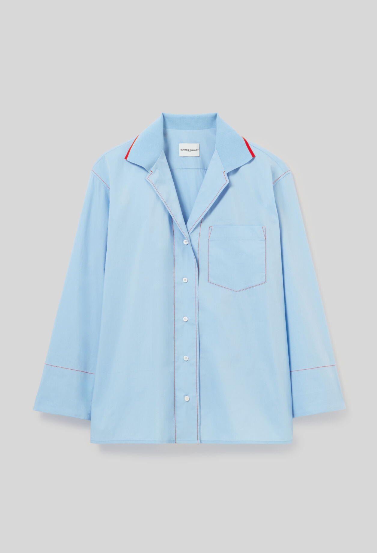 Camisa oversize contrastada