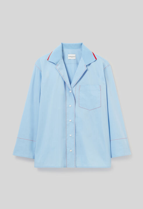 Camisa oversize contrastada