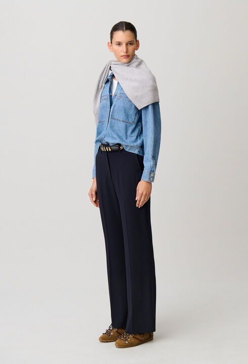 Pantal&oacute;n de traje recto