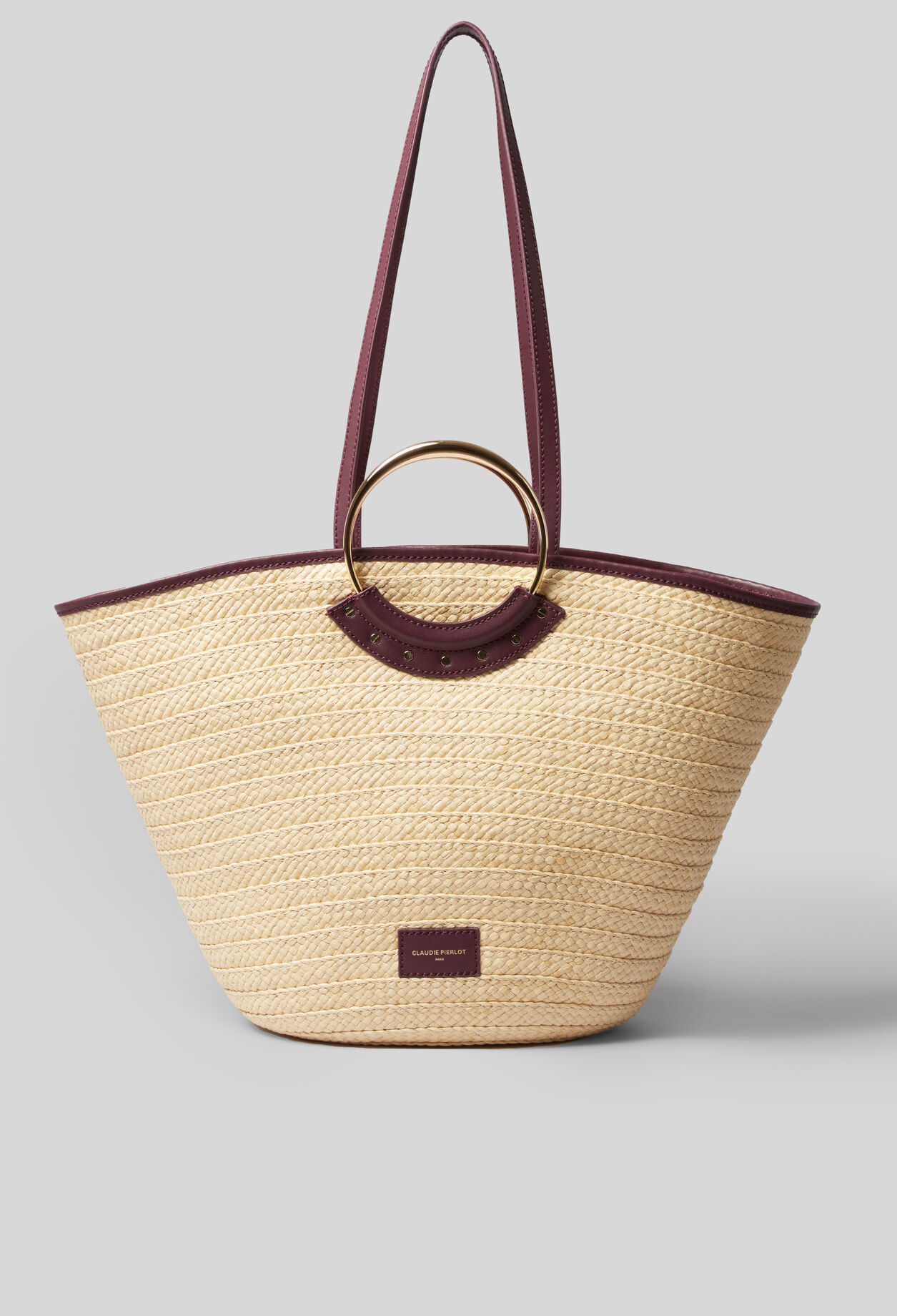 Bolso de rafia con asas trenzadas
