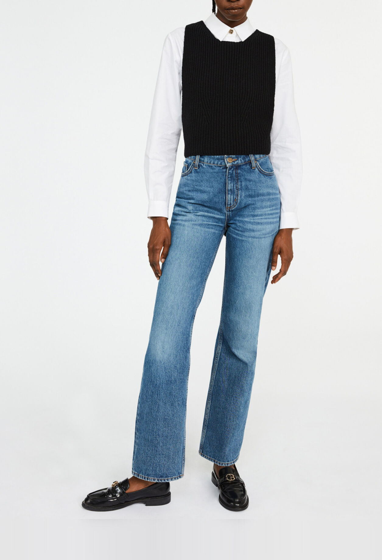 Jersey sin mangas cruzado en la espalda