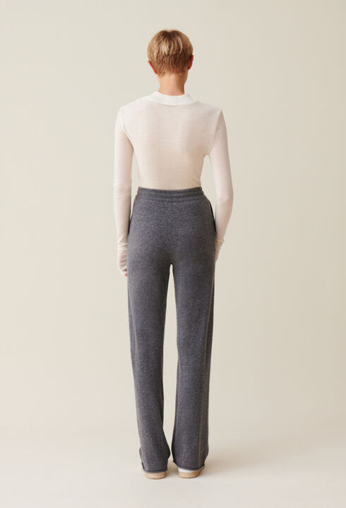 Pantal&oacute;n fluido gris de cachemir
