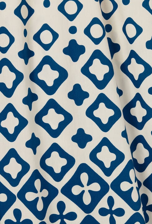 Pantalón ancho fluido estampado