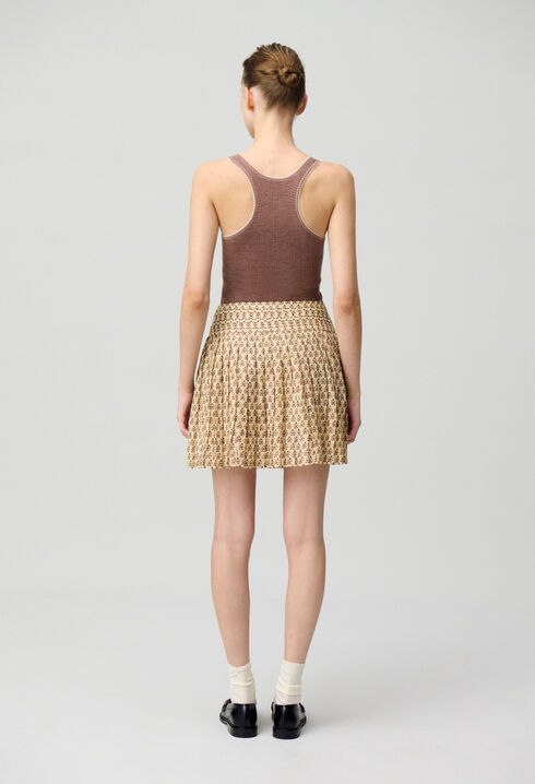 Falda corta estampada
