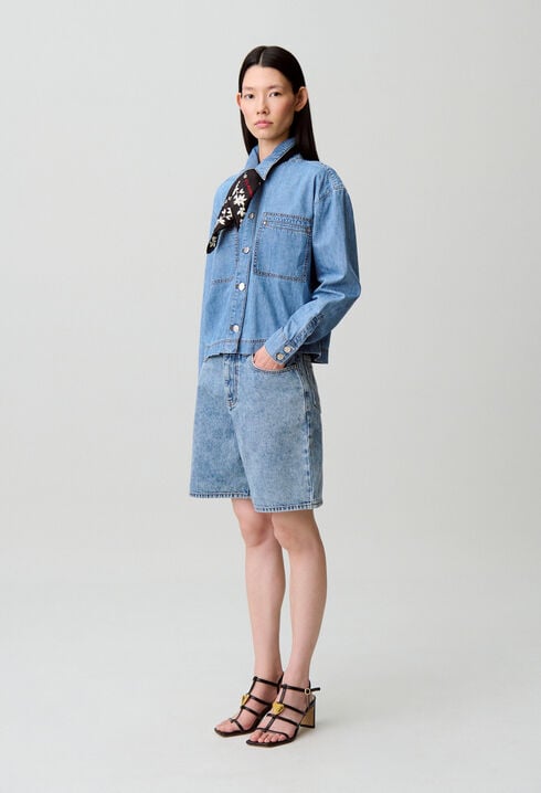Camisa denim oversize