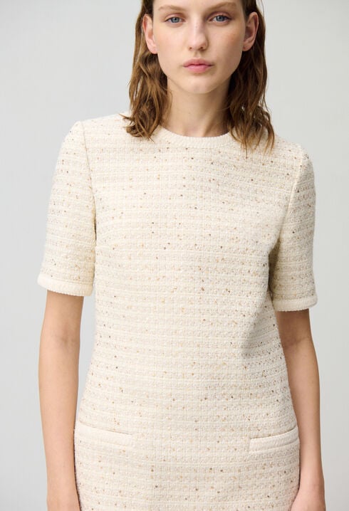 Vestido corto de tweed