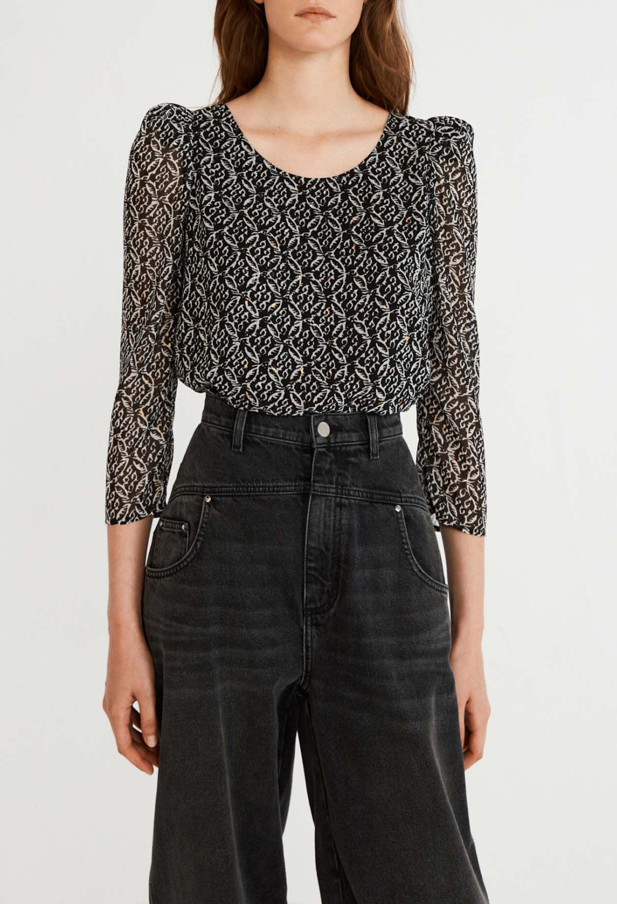 Blusa blanca fluida