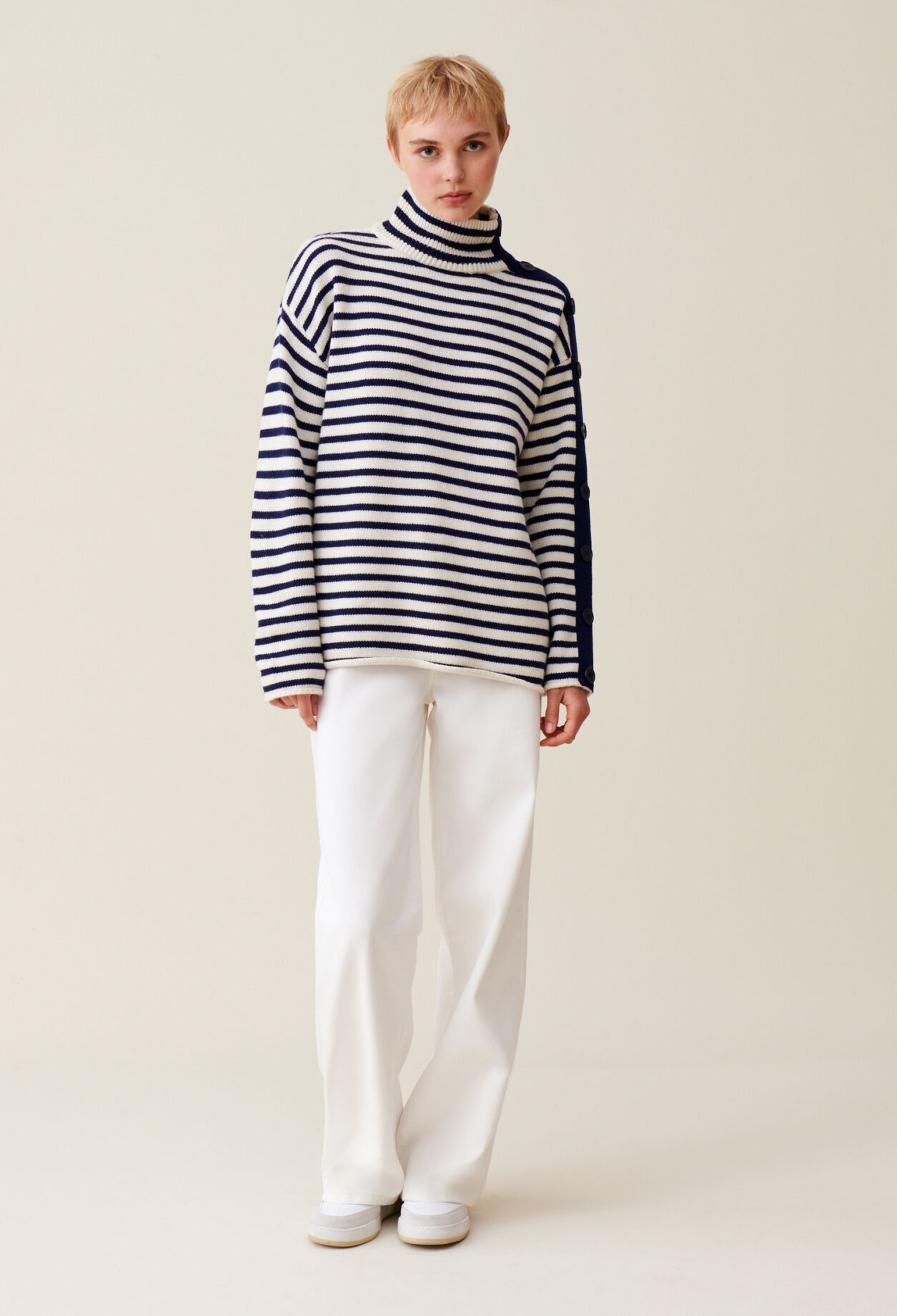 Jersey marinero cuello alto