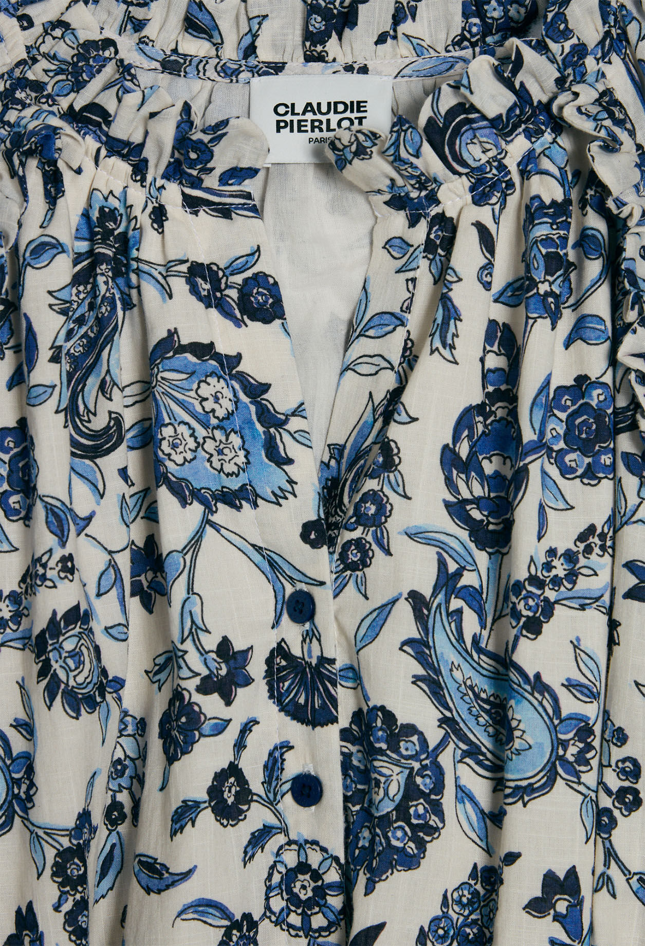 Vestido con cinturón y estampado floral
