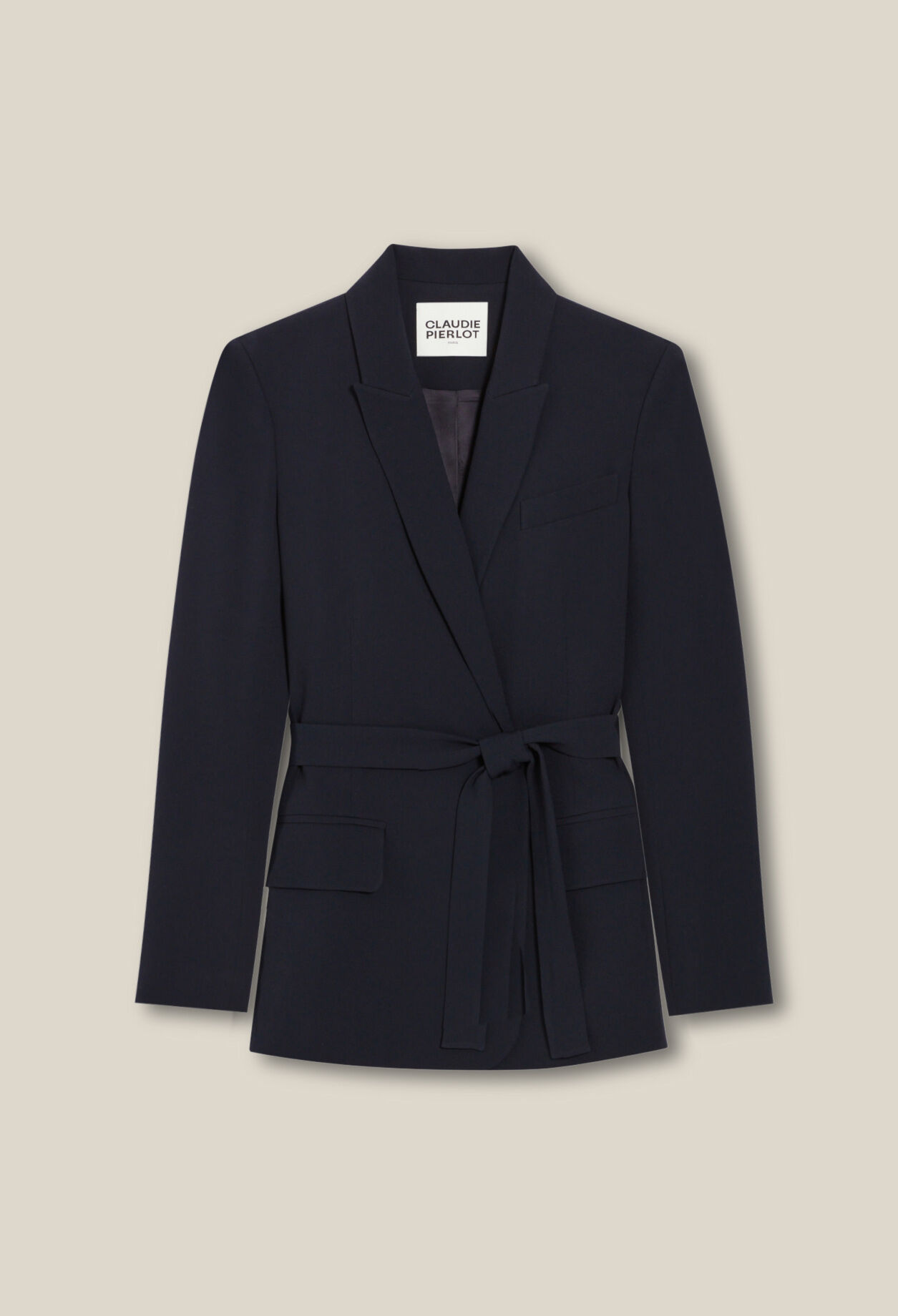Chaqueta de traje azul marino 