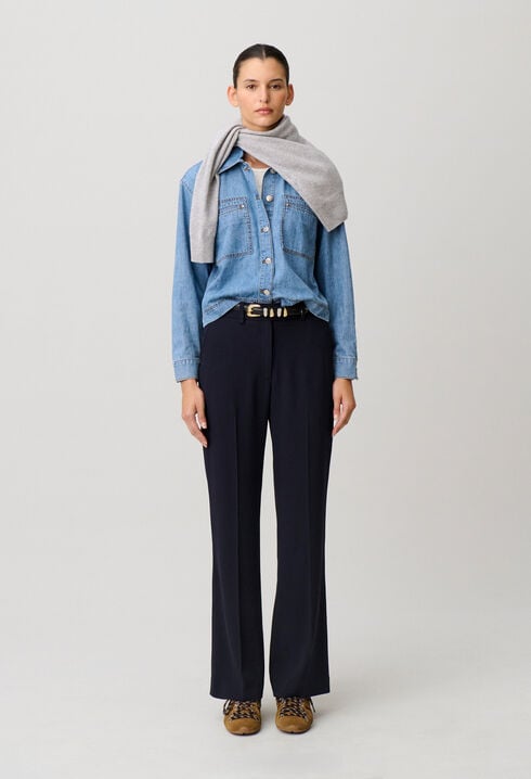 Pantal&oacute;n de traje recto