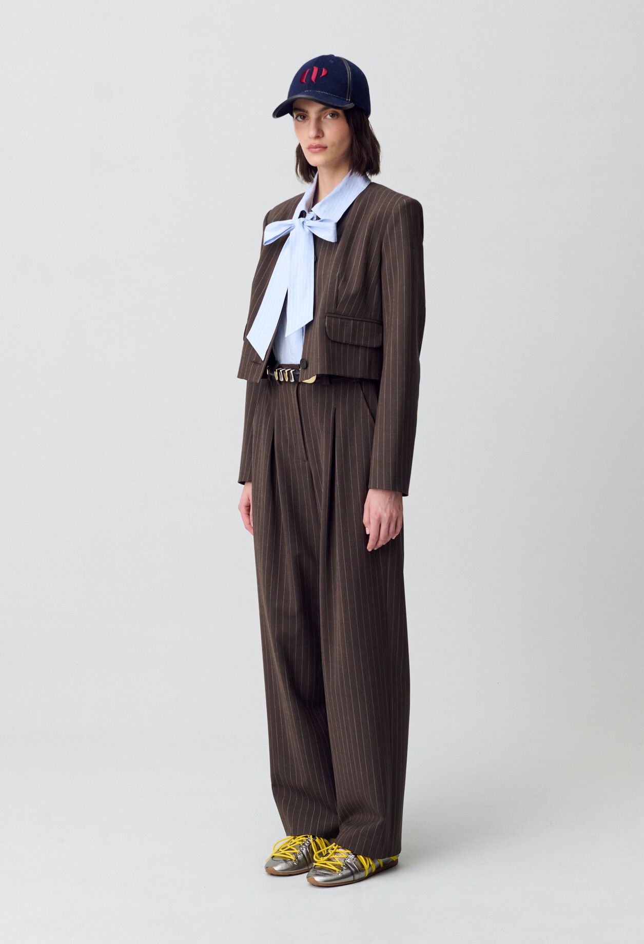 Chaqueta de corte recto y corto