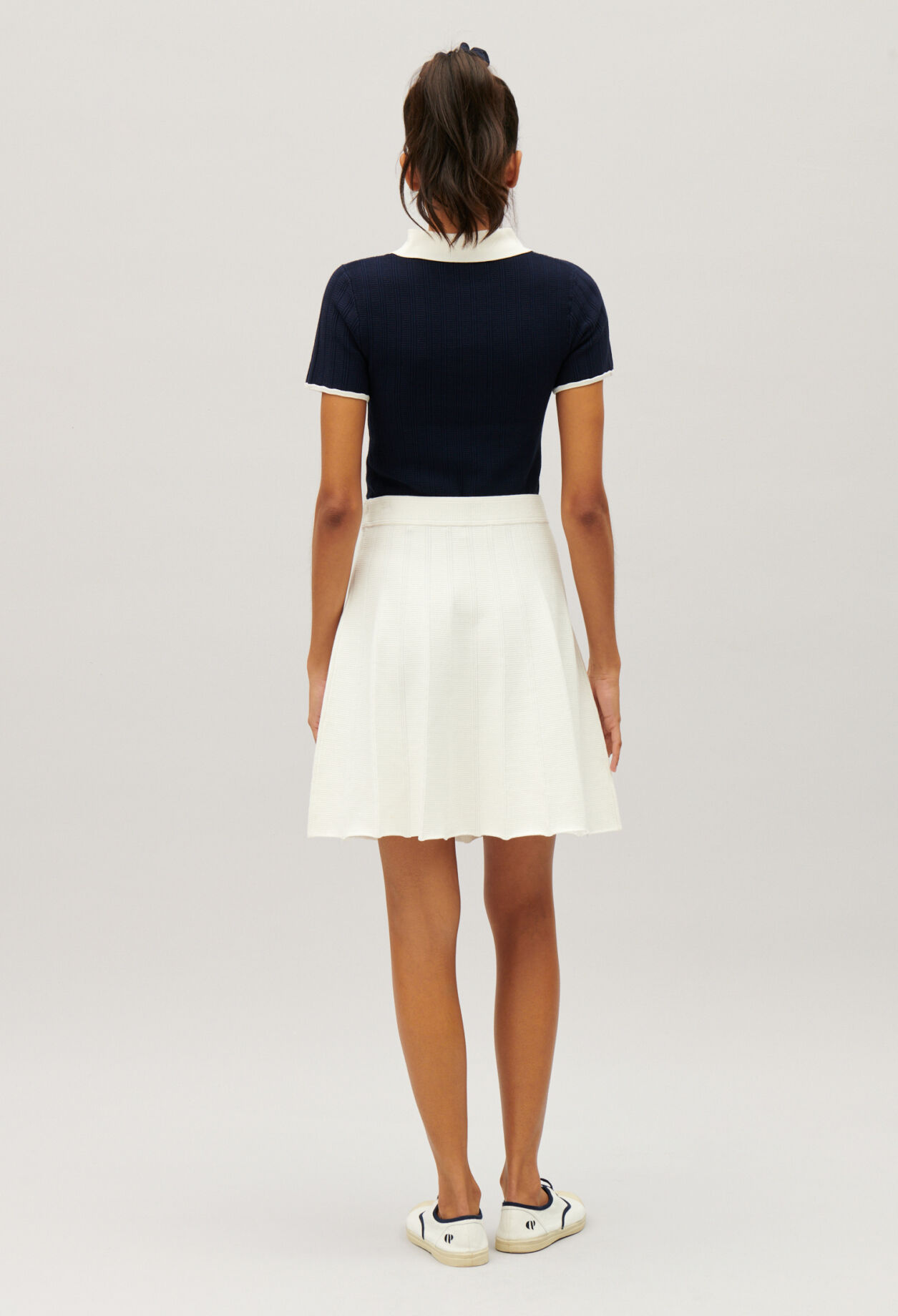 Falda tenis color crudo
