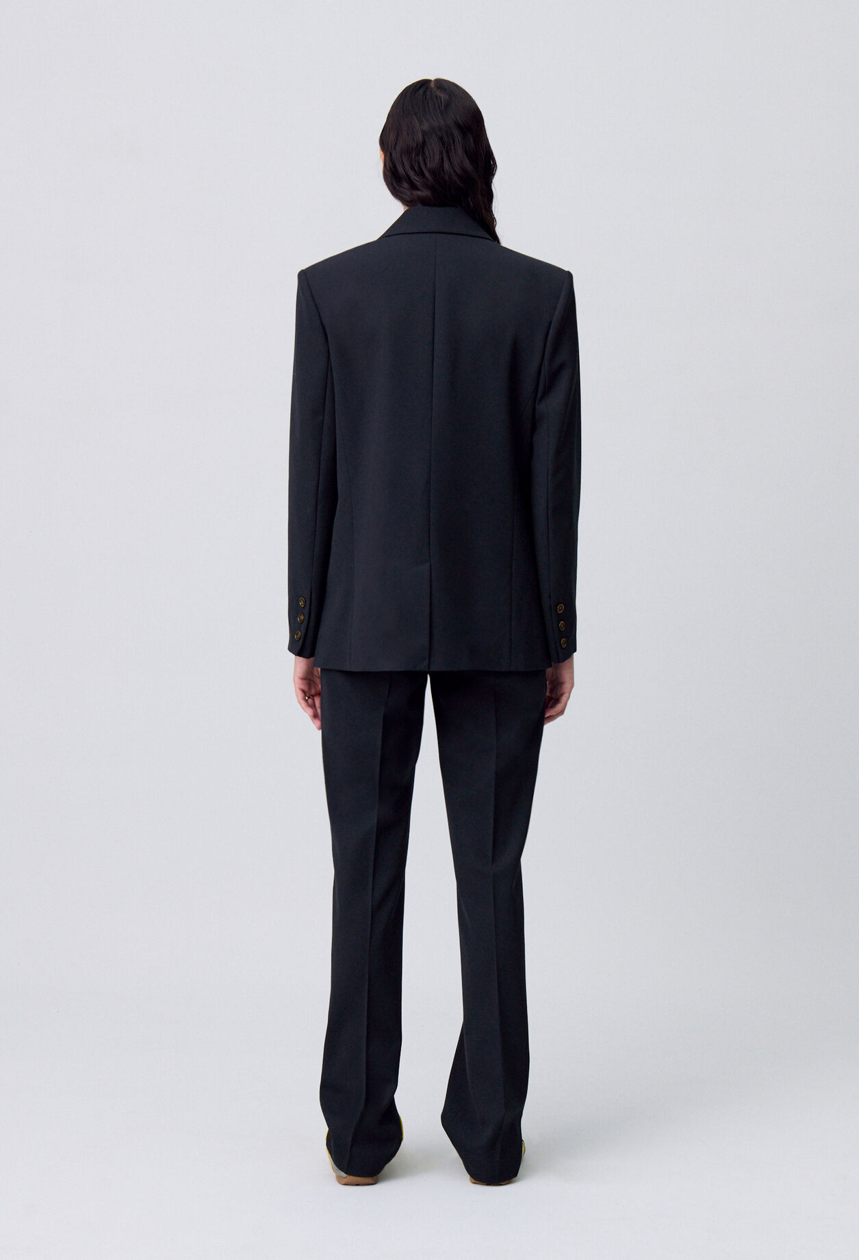 Chaqueta recta de traje