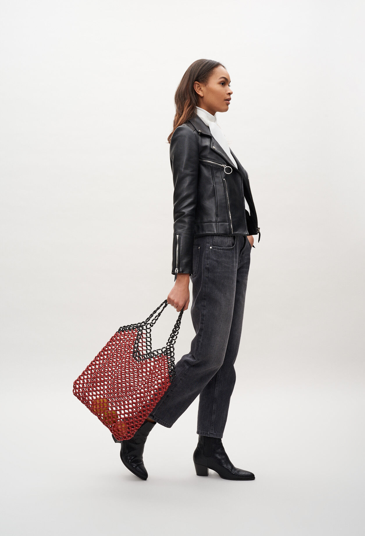 Bolso de perla de madera