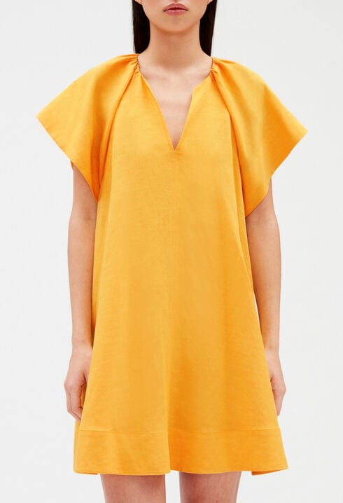 Vestido corto amarillo