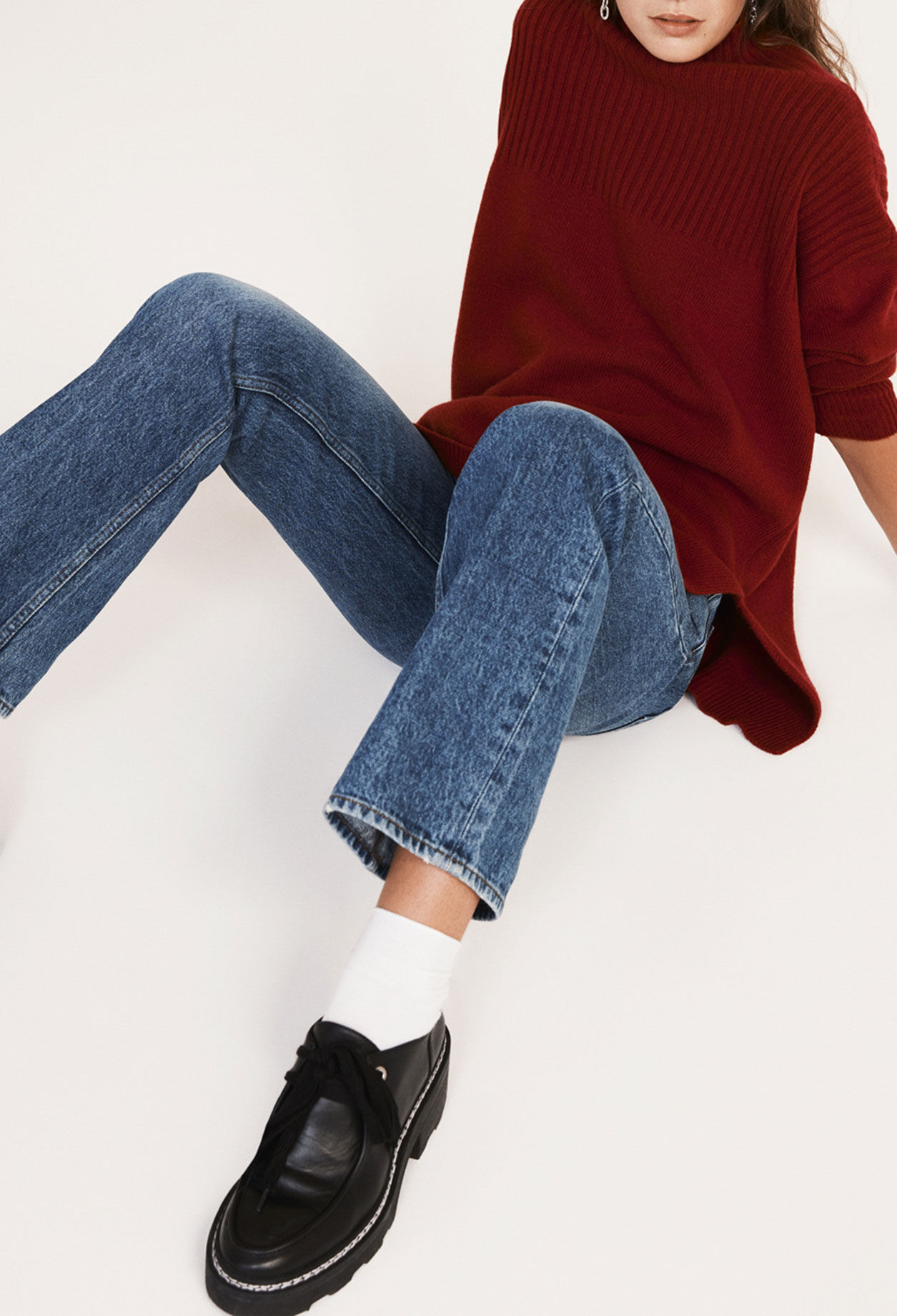 Jersey oversize de lana y cachemira