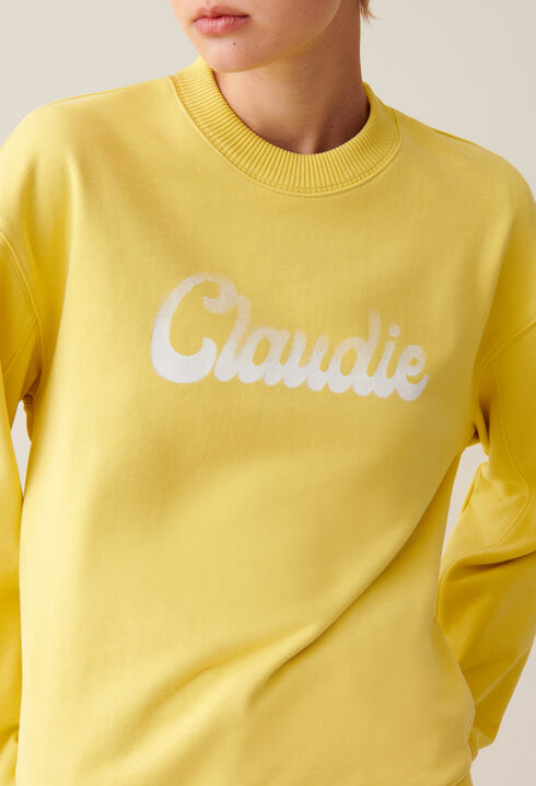 Sudadera amplia Claudie estampada