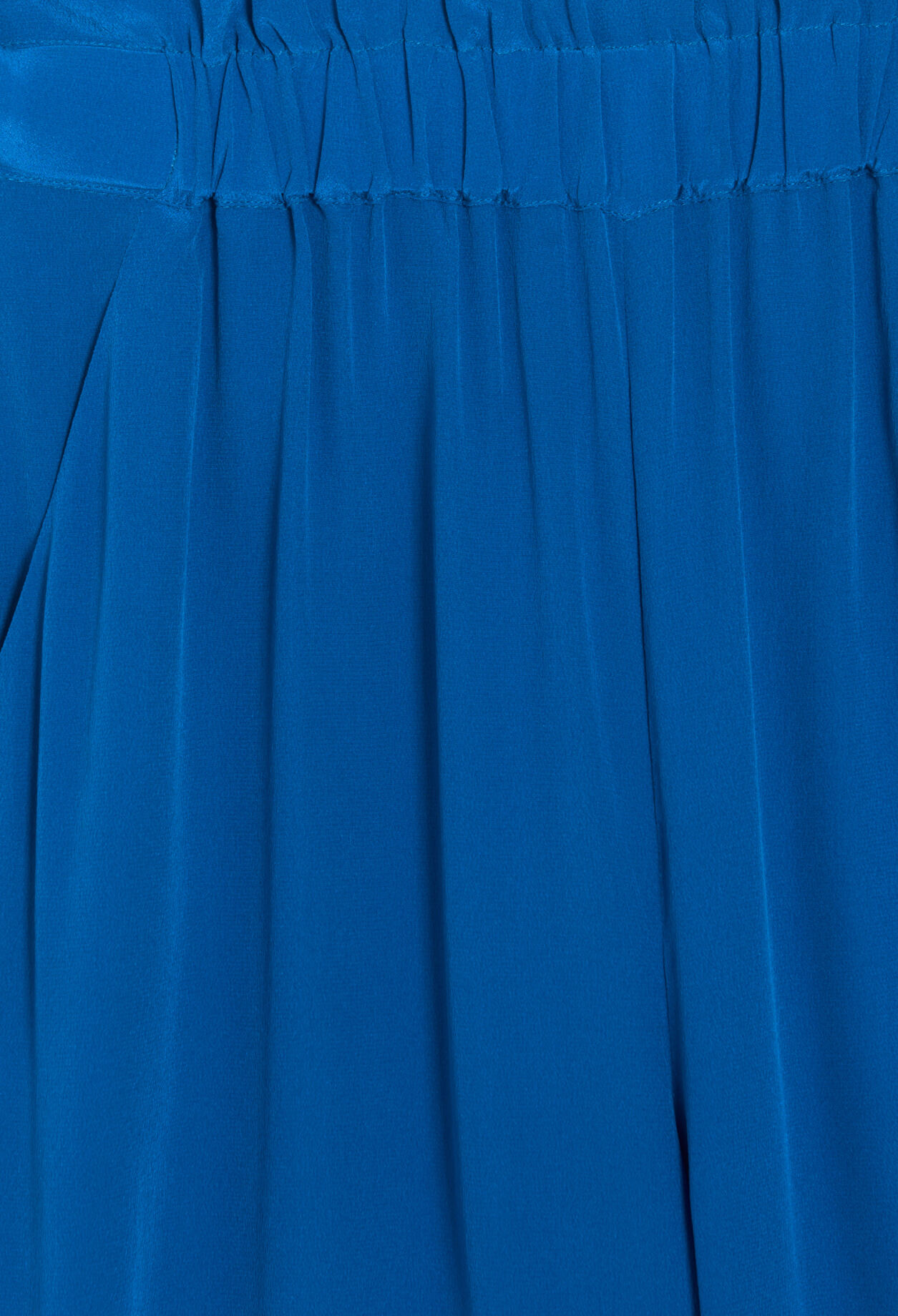 Pantalón de seda azul